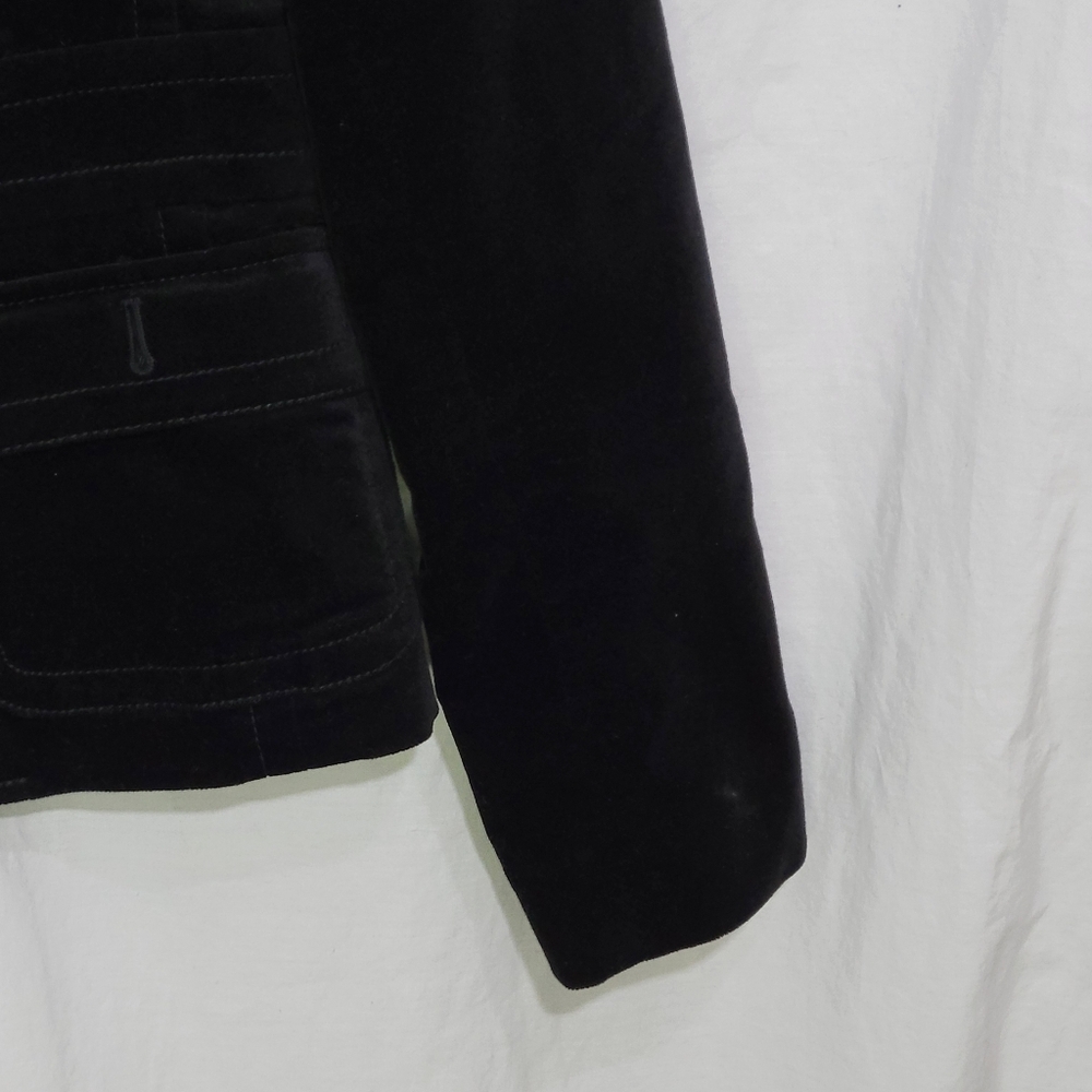 Talbots Women's Modern Velveteen Blazer Black Size 4 NWOT office dressy capsule - Picture 3 of 12